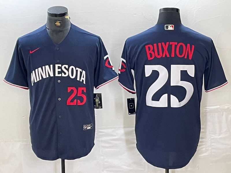Men's Minnesota Twins #25 Byron Buxton Number 2023 Navy Blue Cool Base Jerseys,We sell and wholesale Men's Minnesota Twins #25 Byron Buxton Number 2023 Navy Blue Cool Base Jerseys on line form chian!
